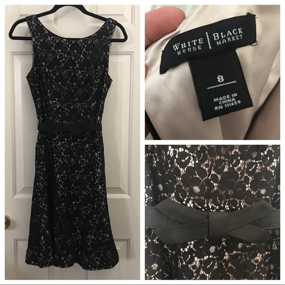 White House Black Market black lace dress